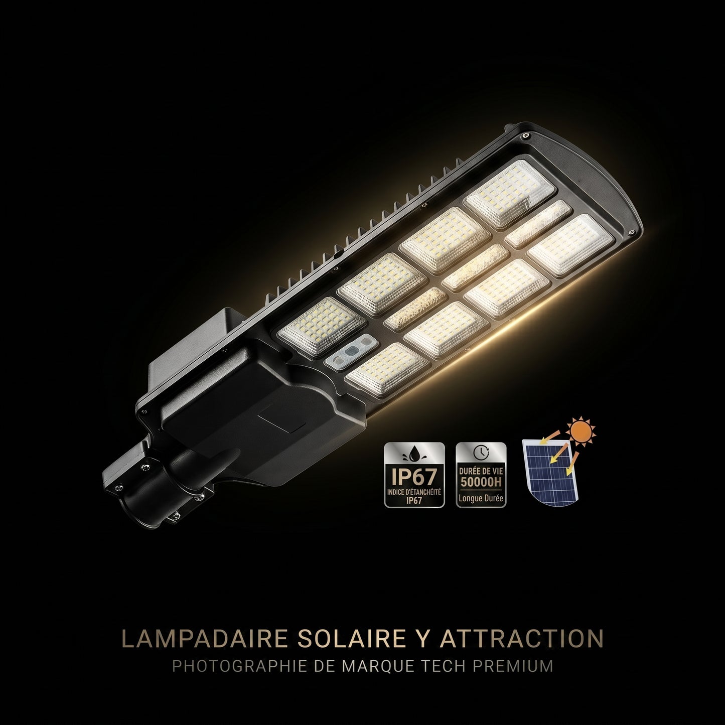 LAMPADAIRE SOLAIRE IP67